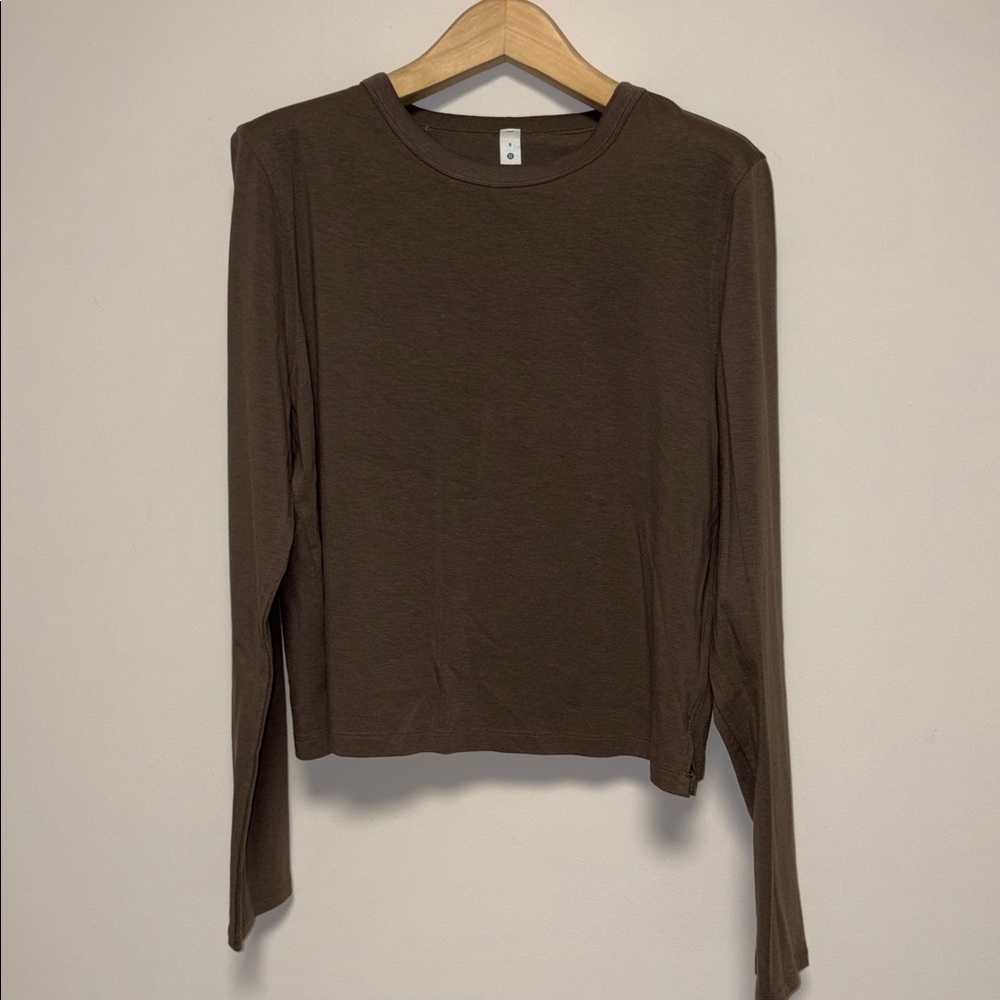 Lululemon nomad cotton long sleeve sz 8 worn once
